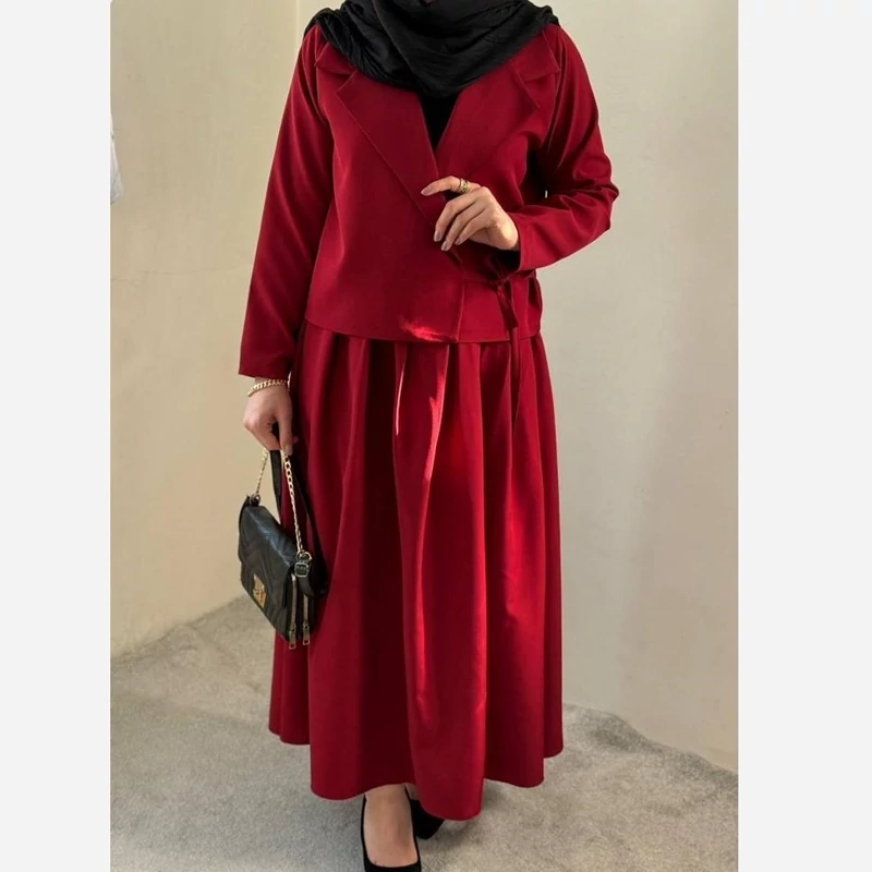 ست کت دامن مجلسی زنانه شومیز ودامن پس کرایه